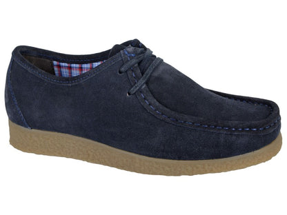 Roamers Suede Wallabee Trapper Shoe Navy