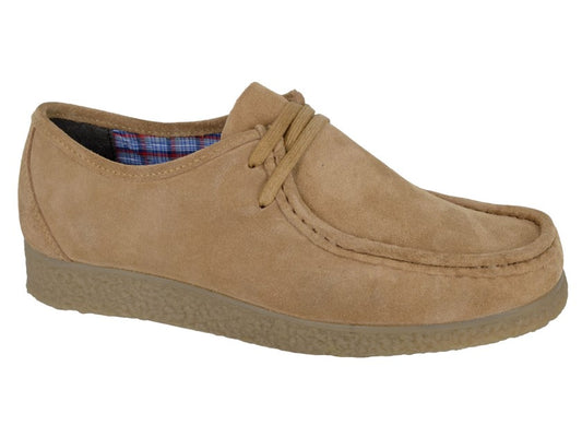 Roamers Suede Wallabee Trapper Shoe Tan