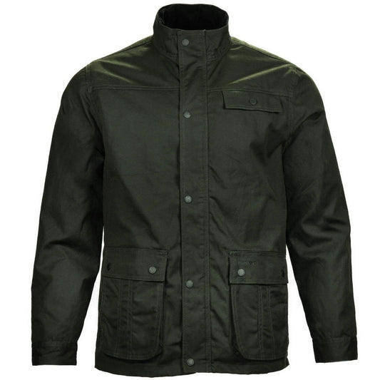 Mish Mash Waxed Cotton Jacket Olive Green