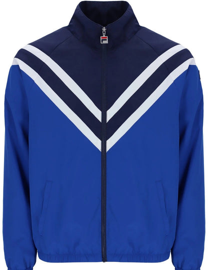 Fila Chevron Panelled Track Jacket Italian Blue