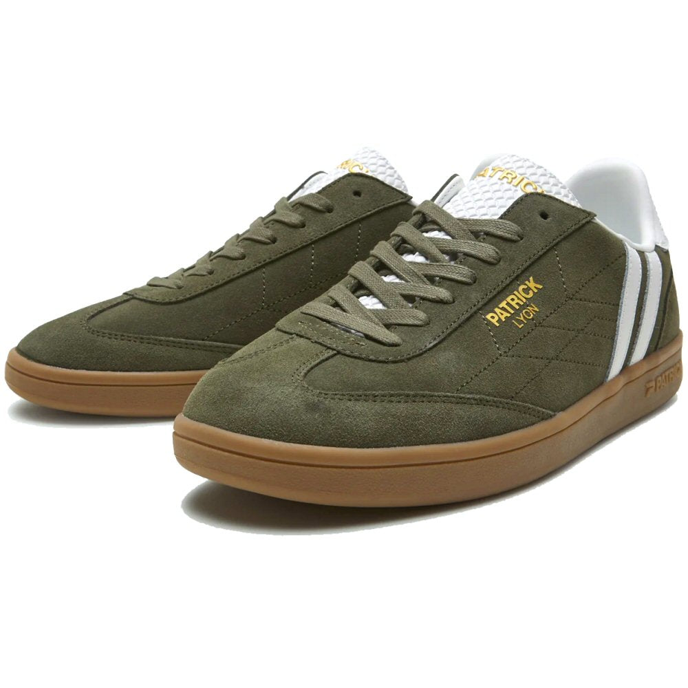 Patrick Lyon Suede Trainer Olive / White