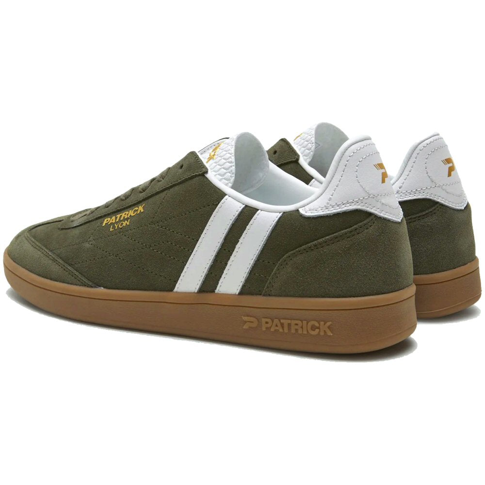 Patrick Lyon Suede Trainer Olive / White