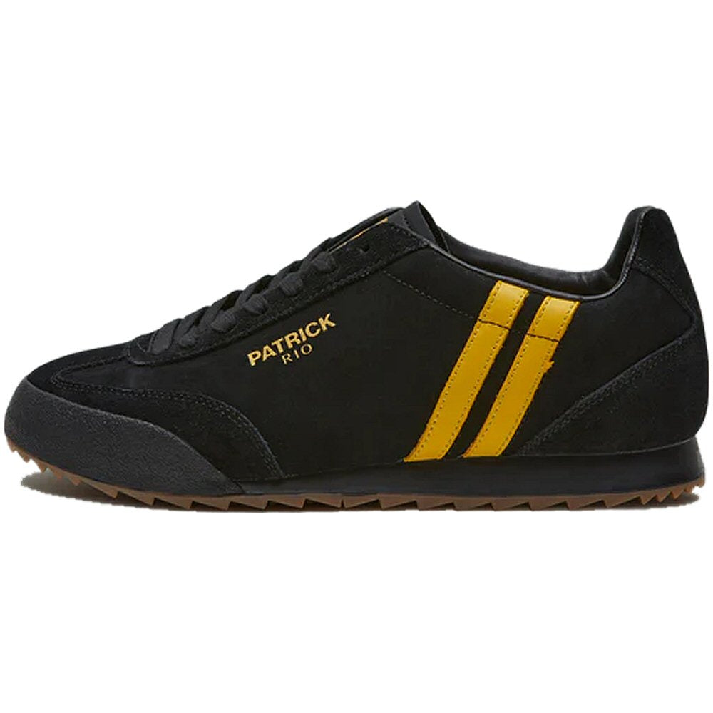 Patrick Rio Suede Trainer Black / Yellow