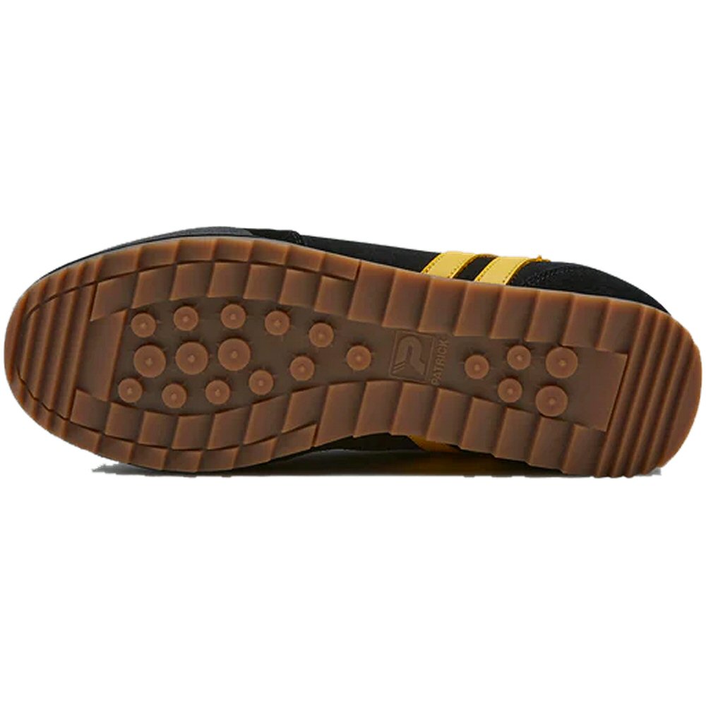 Patrick Rio Suede Trainer Black / Yellow