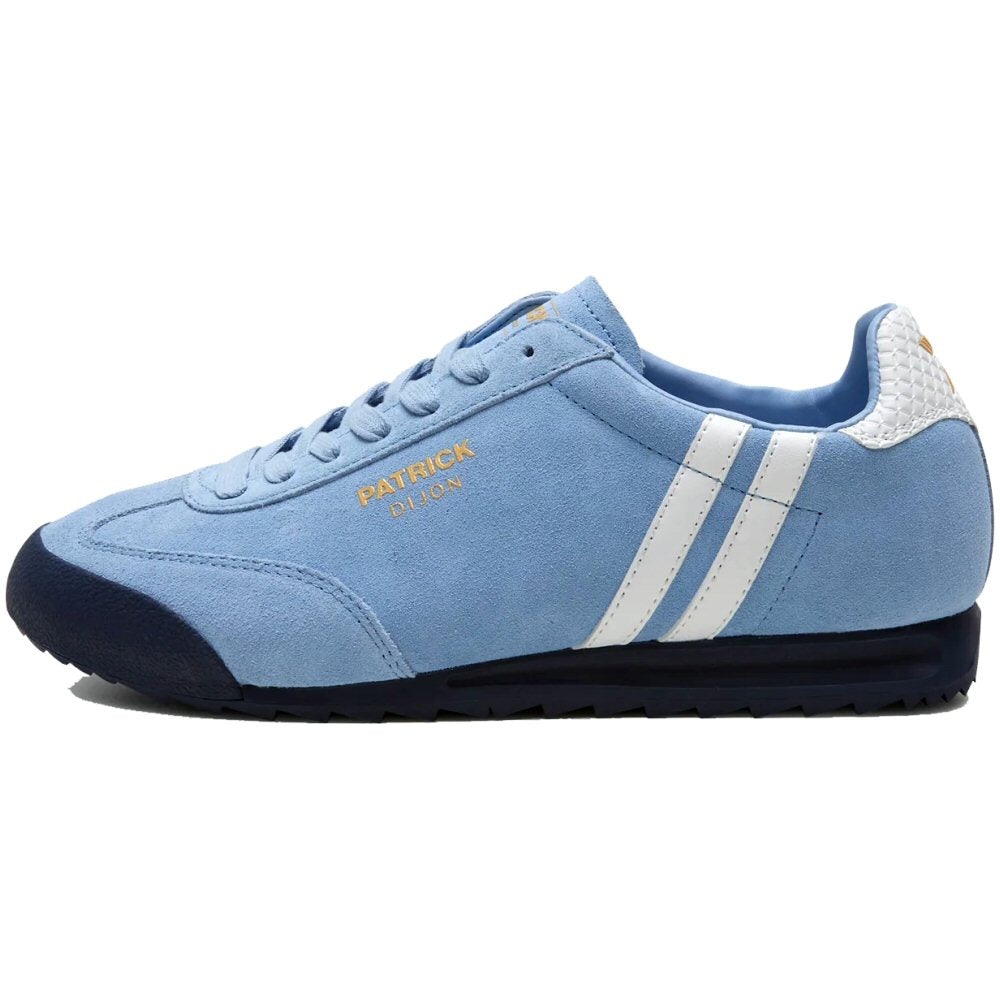 Patrick Rio Suede Trainer Sky Blue / White