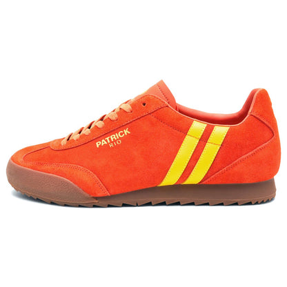 Patrick Rio Suede Trainer Orange / Yellow