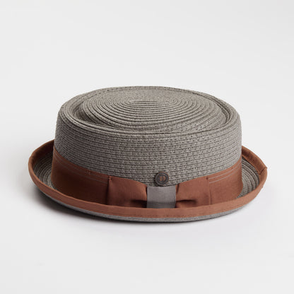 Dasmarca Retro Rude Boy Rico Trilby / Pork Pie Hat Taupe