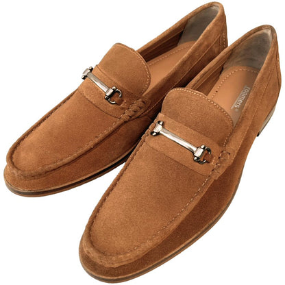 Roamers Metal Horse-Bit Bar Slip-On Suede Loafers Sand