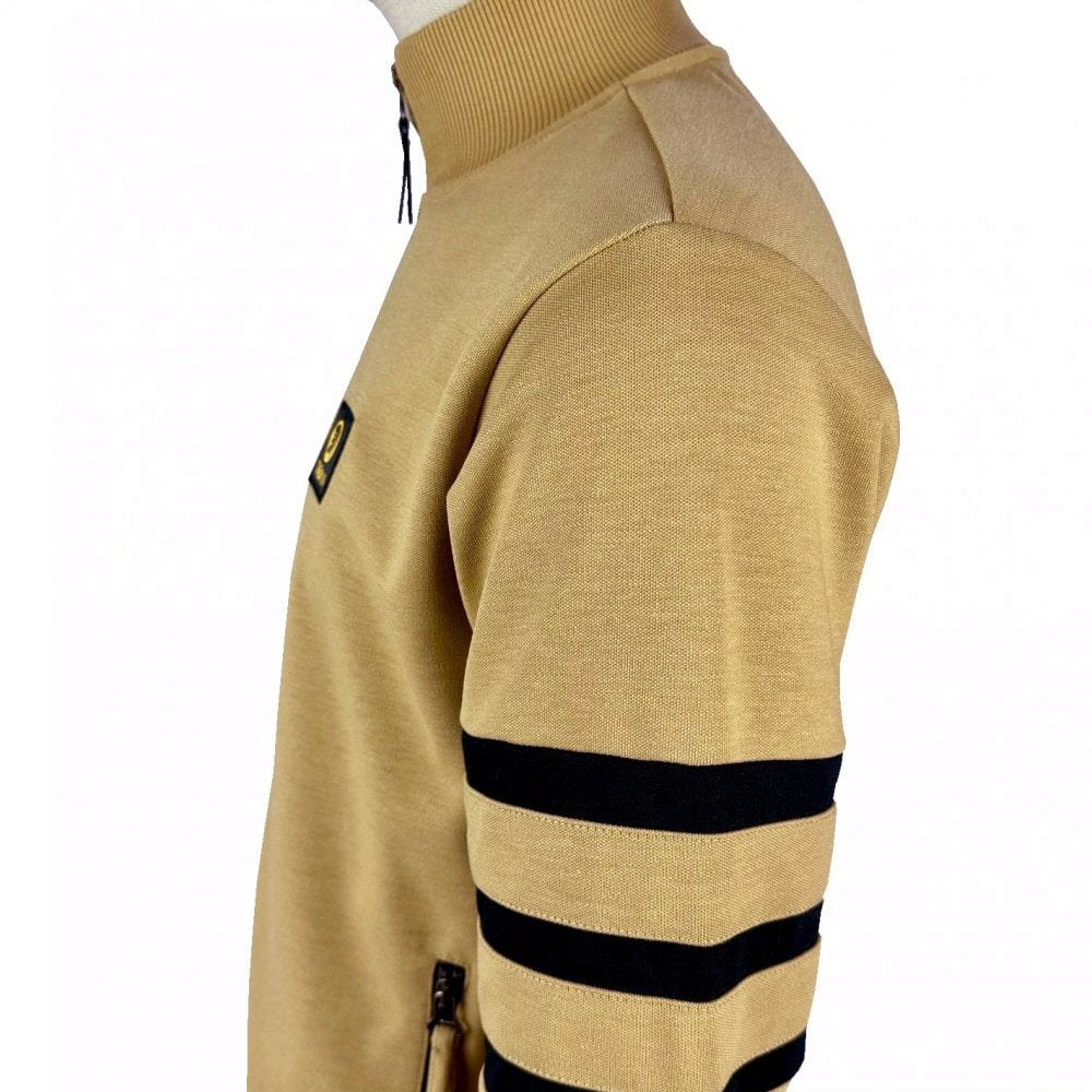 Trojan Records Sleeve Stripe Track Top Camel