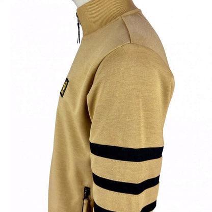 Trojan Records Sleeve Stripe Track Top Camel