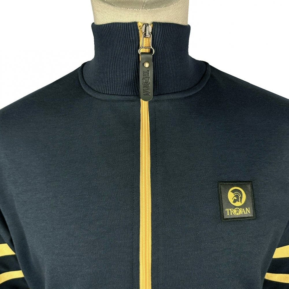 Trojan Records Sleeve Stripe Track Top Navy