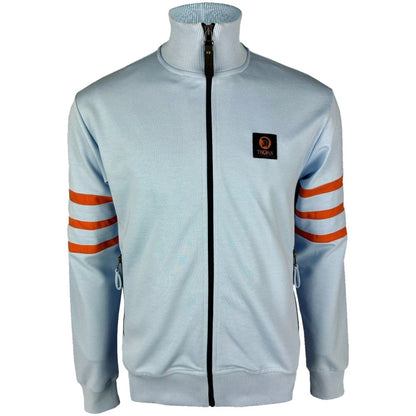 Trojan Records Sleeve Stripe Track Top Powder Blue