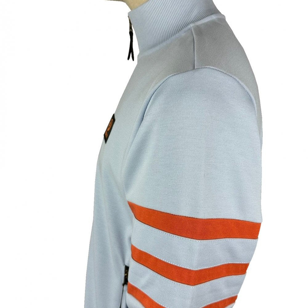 Trojan Records Sleeve Stripe Track Top Powder Blue