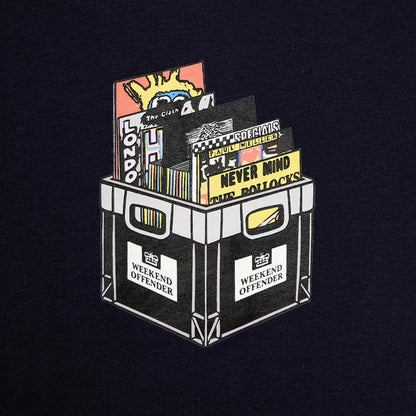 Weekender Offender Vinyl Record Box Print T-Shirt Black