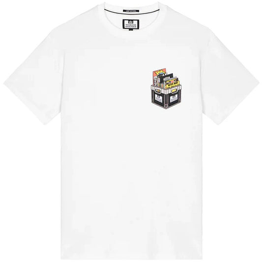 Weekender Offender Vinyl Record Box Print T-Shirt White