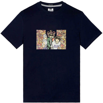 Weekender Offender Stone Roses Print T-Shirt Navy