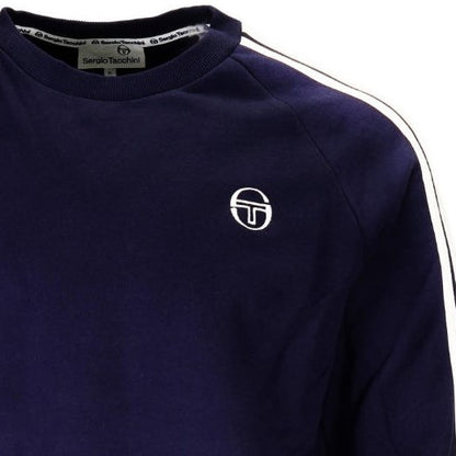 Sergio Tacchini Ascot Logo Crew Neck Sweatshirt Navy Blue