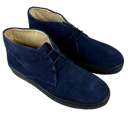 Delicious Junction Suede Playboy Bullitt Boot Dark Navy