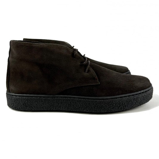 Delicious Junction Suede Playboy Bullitt Boot Dark Chocolate