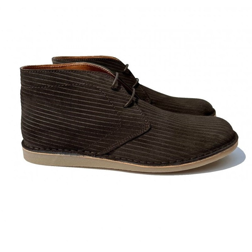 Delicious Junction Corded Suede Desert Boot Chocolate