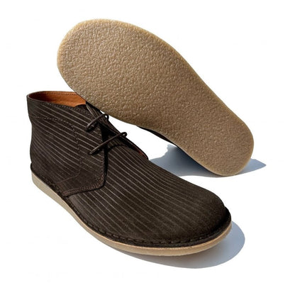 Delicious Junction Corded Suede Desert Boot Chocolate