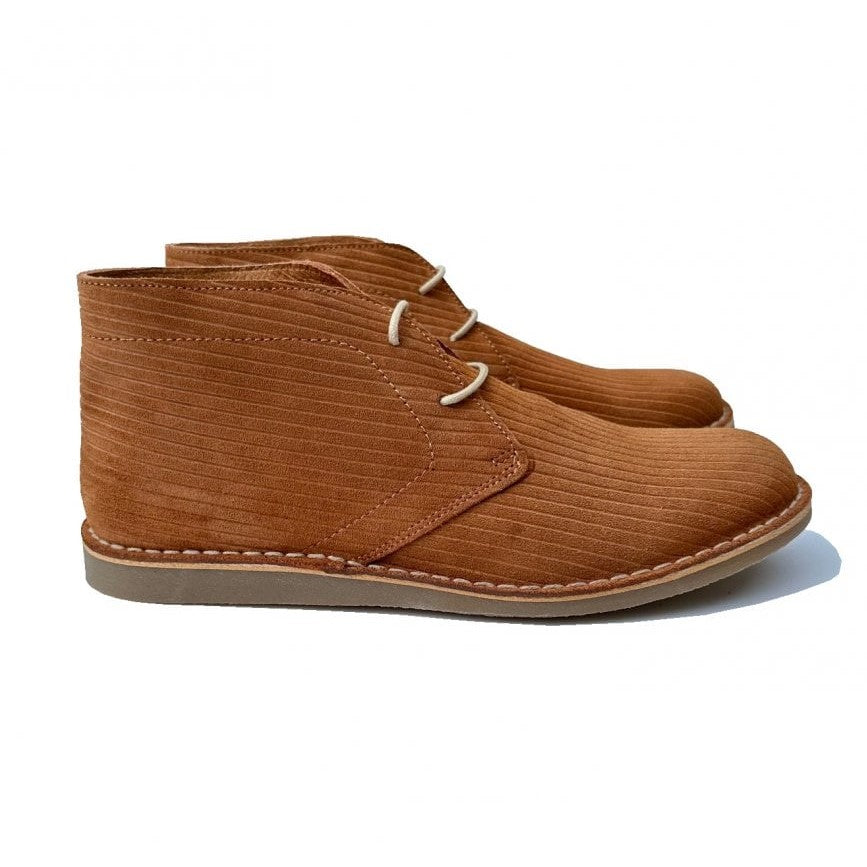 Delicious Junction Corded Suede Desert Boot Ginger