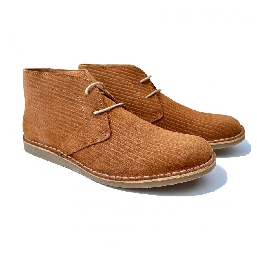 Delicious Junction Corded Suede Desert Boot Ginger