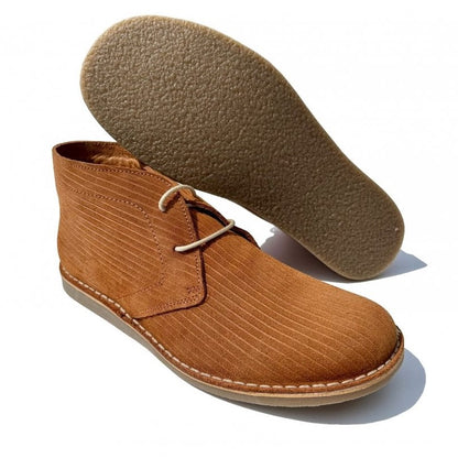 Delicious Junction Corded Suede Desert Boot Ginger