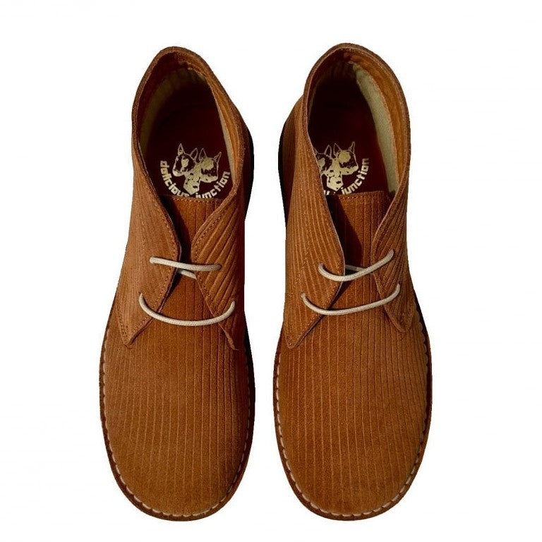 Delicious Junction Corded Suede Desert Boot Ginger