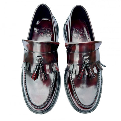 Delicious Junction Tassel Loafers Oxblood