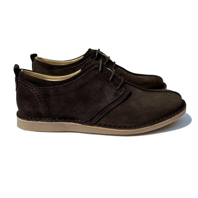 Delicious Junction Suede Trekker Shoe Chocolate