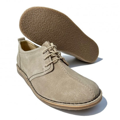 Delicious Junction Suede Trekker Shoe Beige