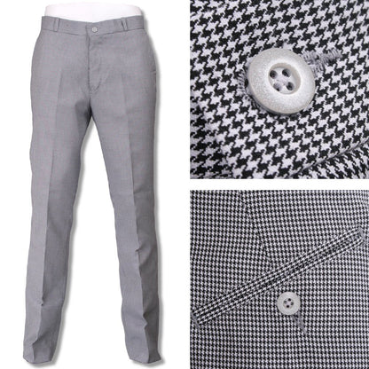 Relco Mod Retro Sta Press Trousers Dogtooth