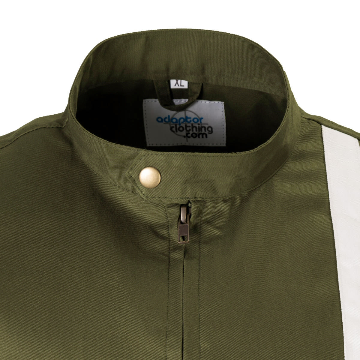 Adaptor Clothing Racing Stripe Rally Jacket Olive Green