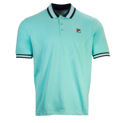 Fila Bold Tipped Pique Polo Shirt Mint