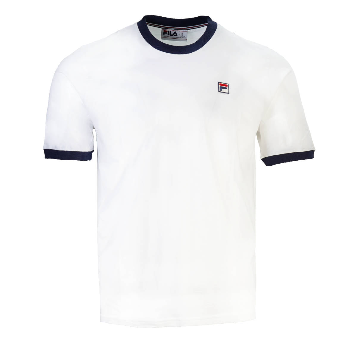 Fila Classic Ringer T Shirt White / Navy