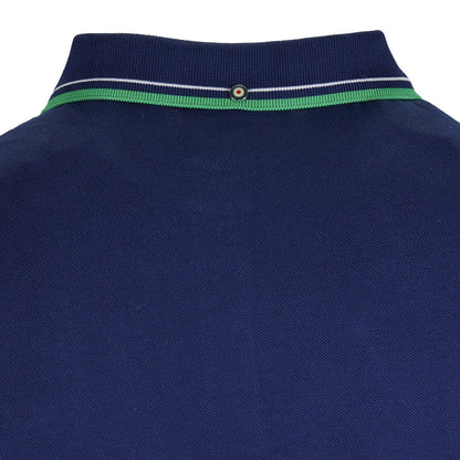 Ben Sherman Twin Tipped Pique Polo Shirt Dark Blue