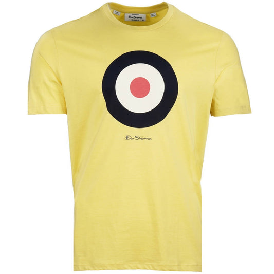 Ben Sherman Classic Target Print T-Shirt Lemon