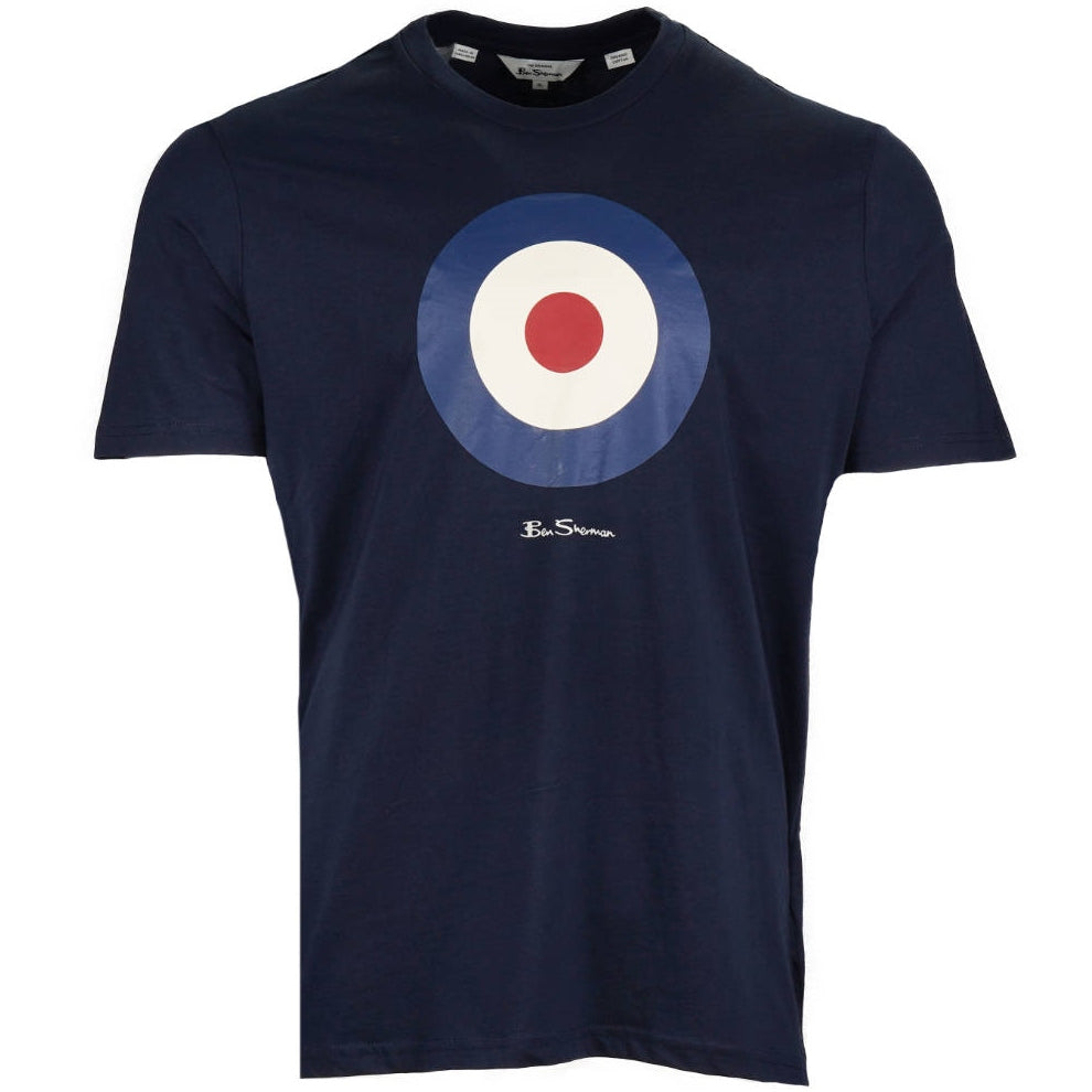 Ben Sherman Classic Target Print T-Shirt Navy