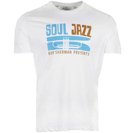 Ben Sherman Soul Jazz Print T-Shirt White