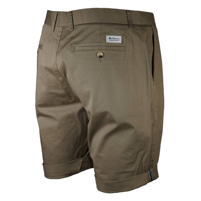 Ben Sherman Cotton Stretch Classic Chino Shorts Stone