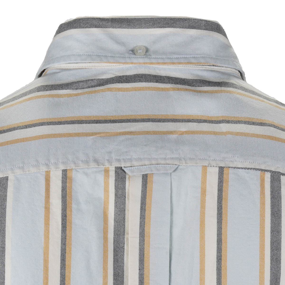 Ben Sherman Short Sleeve Oxford Multi Stripe Shirt Sky Blue