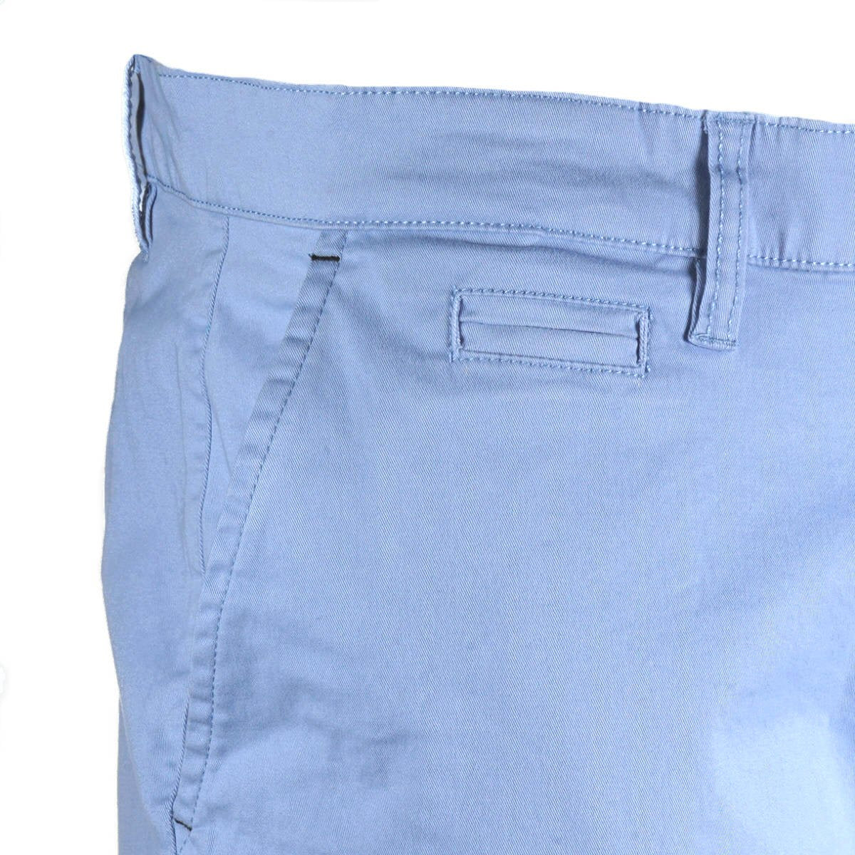 Mish Mash Cotton Stretch Twill Chino Shorts Sky Blue