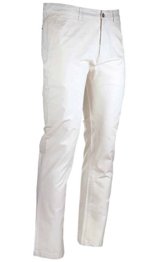 Mish Mash Mens Tapered Leg Cotton Chino Off White