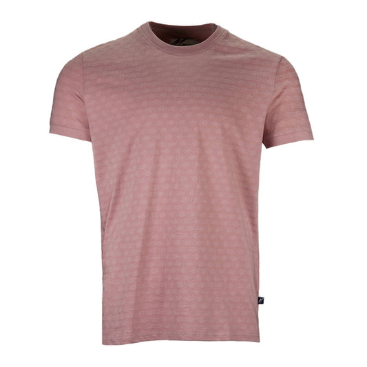 Mish Mash Texture Weave T Shirt Dusty Pink