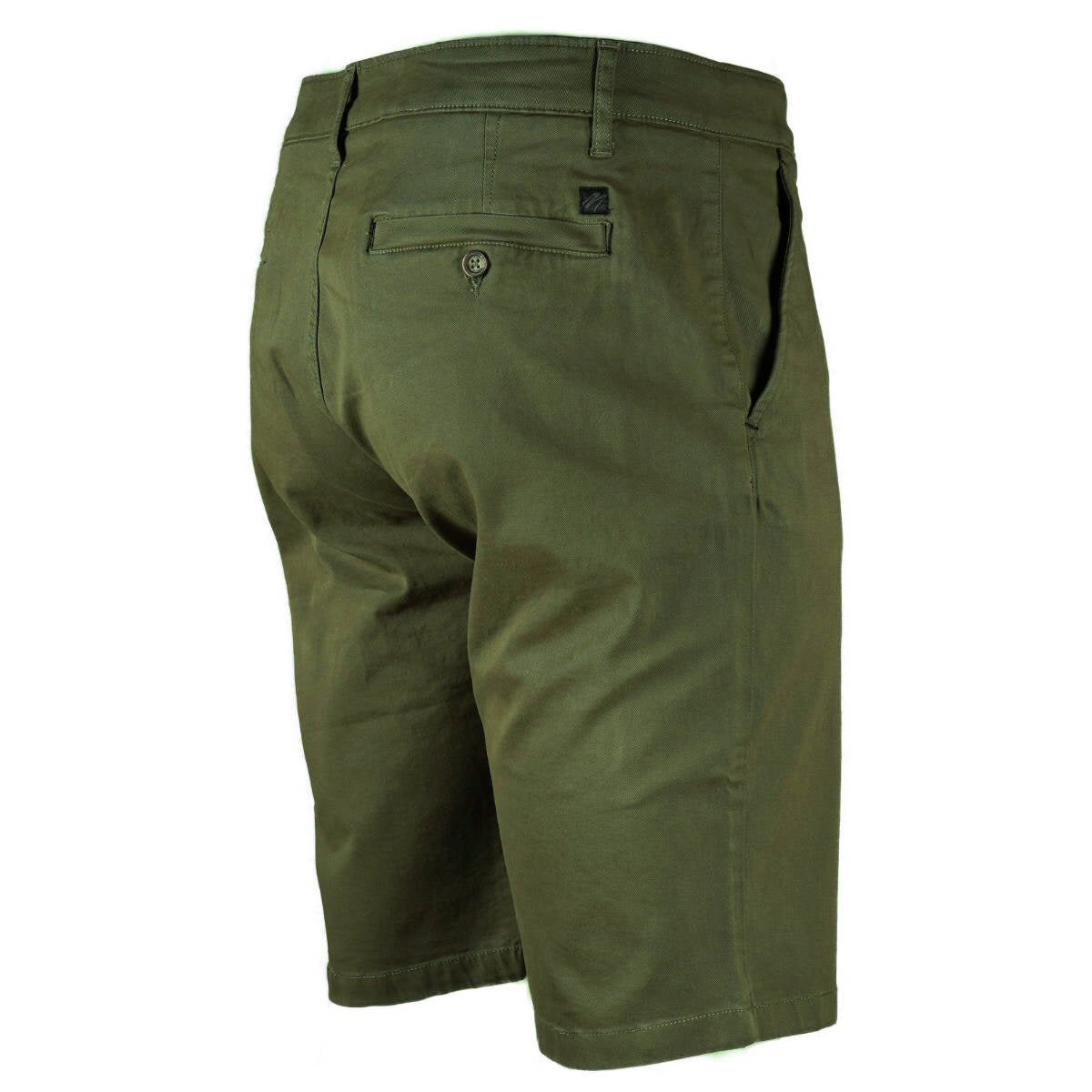 Mish Mash Cotton Stretch Twill Chino Shorts Khaki