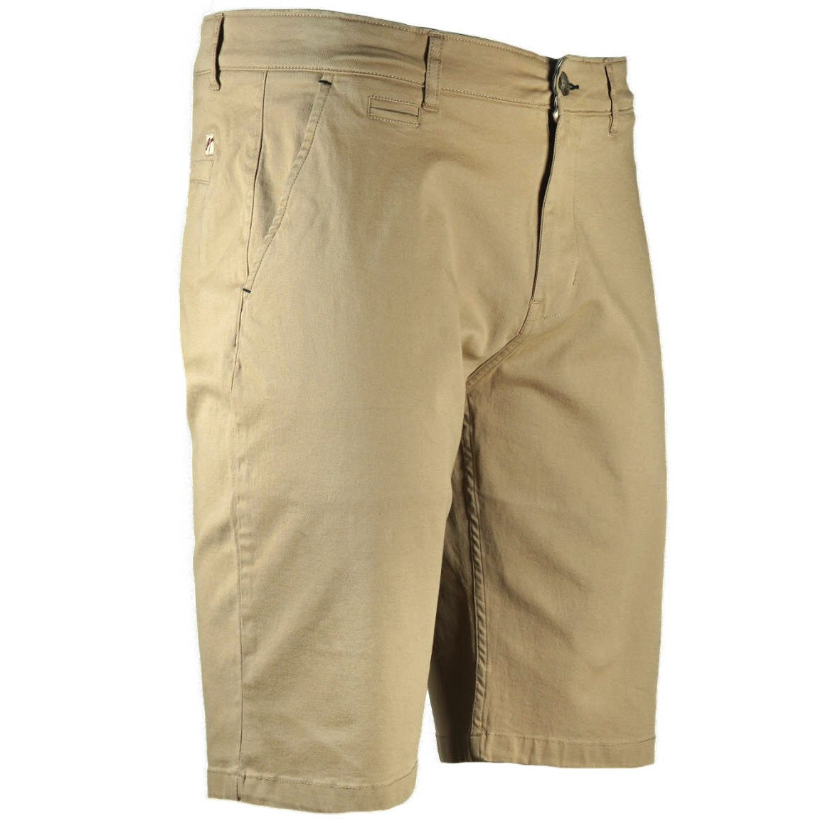 Mish Mash Cotton Stretch Twill Chino Shorts Stone