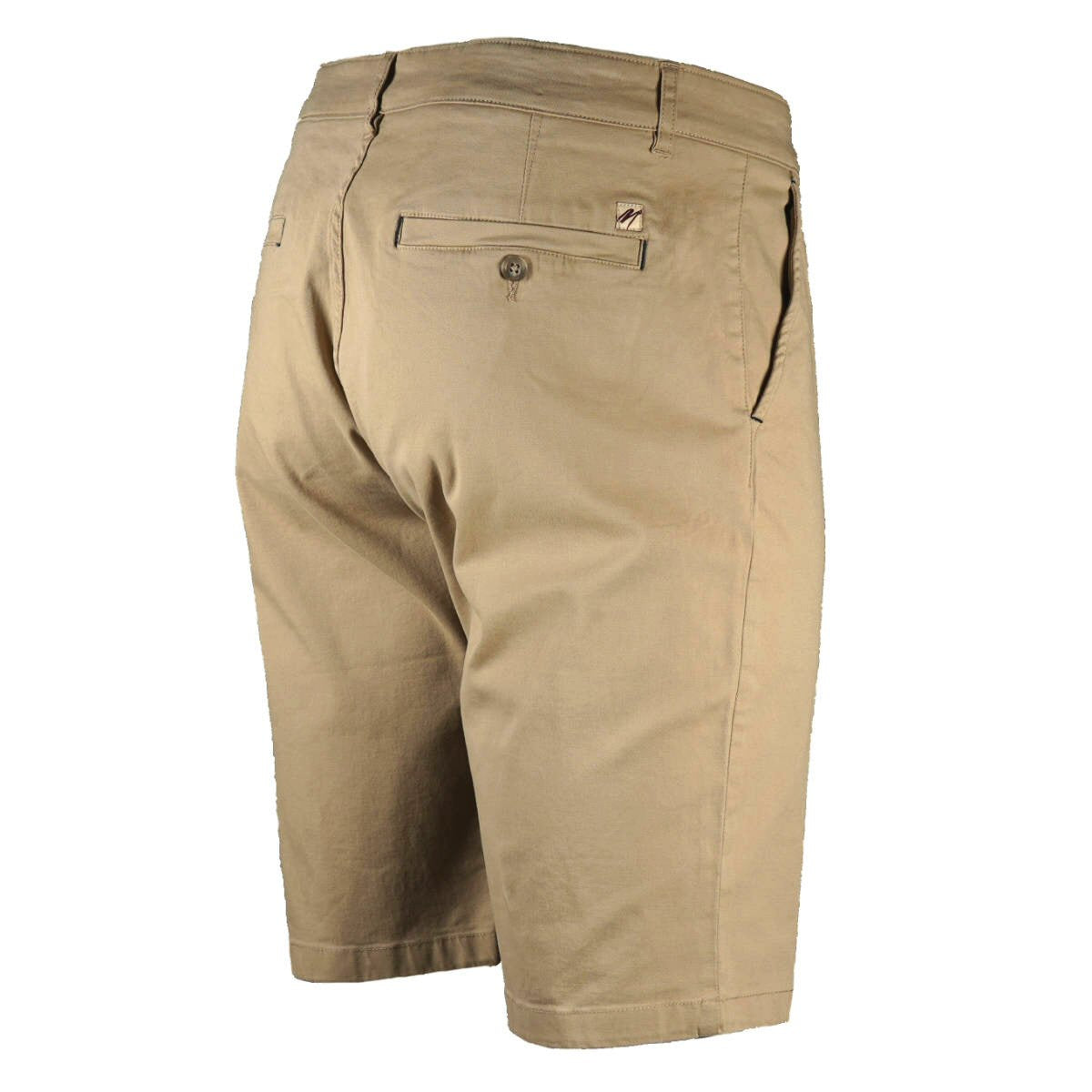 Mish Mash Cotton Stretch Twill Chino Shorts Stone