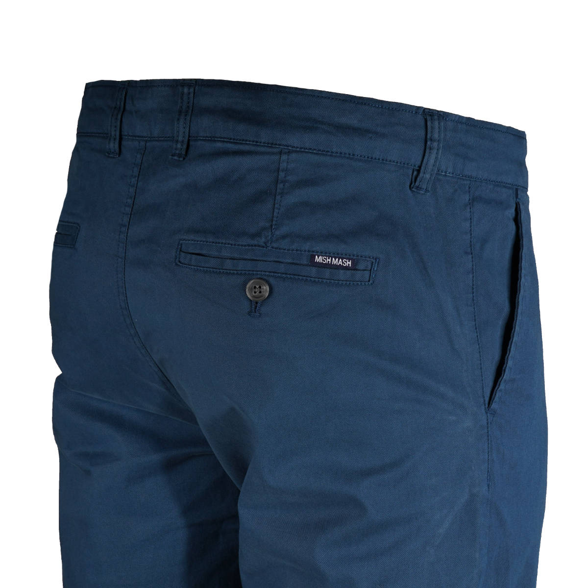 Mish Mash Mens Tapered Leg Cotton Chino Light Navy