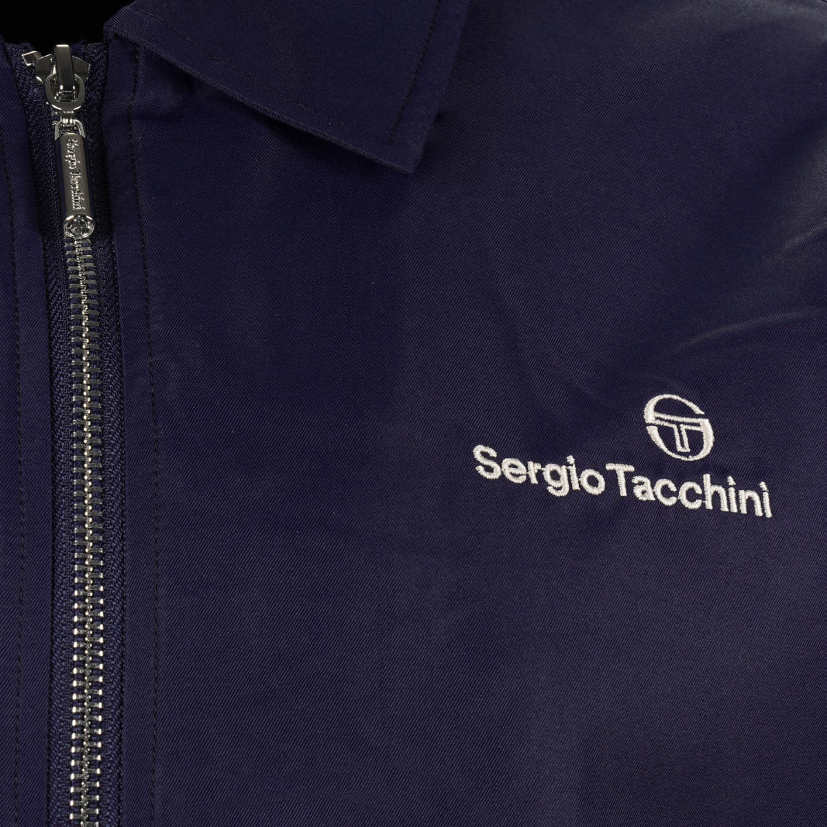 Sergio Tacchini Giorgi Zip Through Coach Jacket Navy